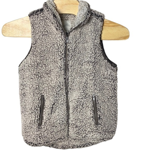 Thread &‎ Supply Vest Women's Size Sm Charcoal Gray Sherpa Full ZIp Outdoors